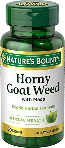 Nature's Bounty Horny Goat Weed with Maca, 60 Capsules