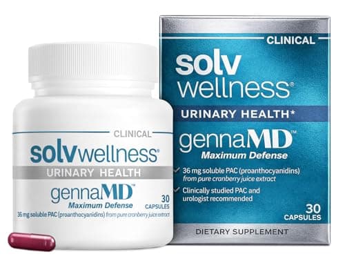 Solv Wellness GennaMD Cranberry Supplement for Urinary Tract…