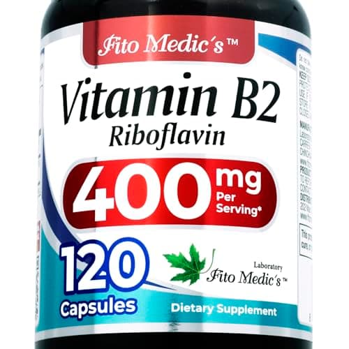 FITO MEDIC'S Lab | Vitamin b2 |120 Capsules | 400 mg…