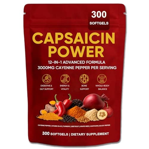 GXSAE Capsaicin Power - Cayenne Pepper Softgels Supplement