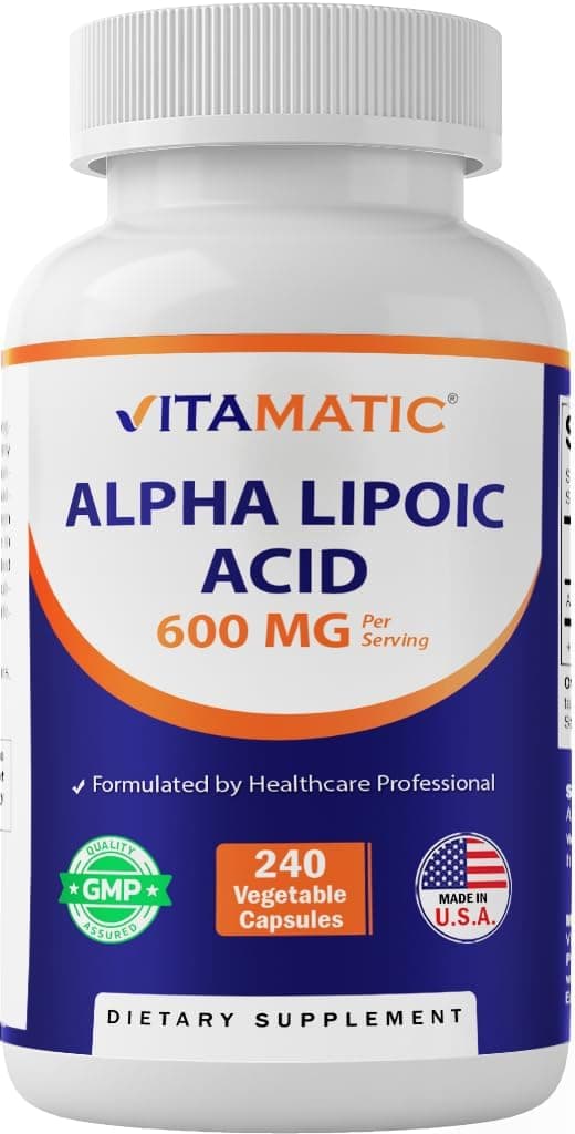 Vitamatic Alpha Lipoic Acid (ALA) 600mg Per Serving - 240…