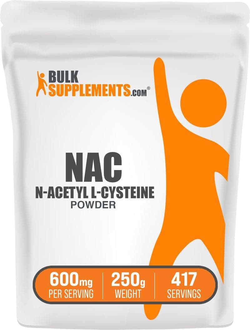 BulkSupplements.com NAC Powder - N-Acetyl Cysteine 600mg