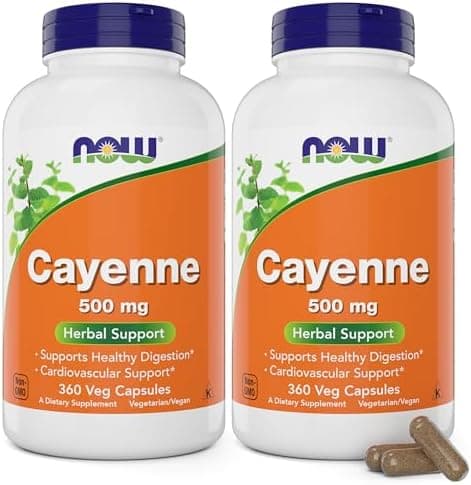 Now Cayenne (Capsicum annuum) 500 mg