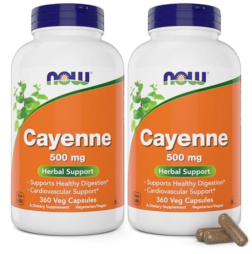 Now Cayenne (Capsicum annuum) 500 mg