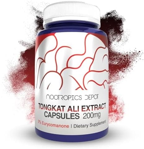 Nootropics Depot Tongkat Ali Extract Capsules | 200mg | 60…