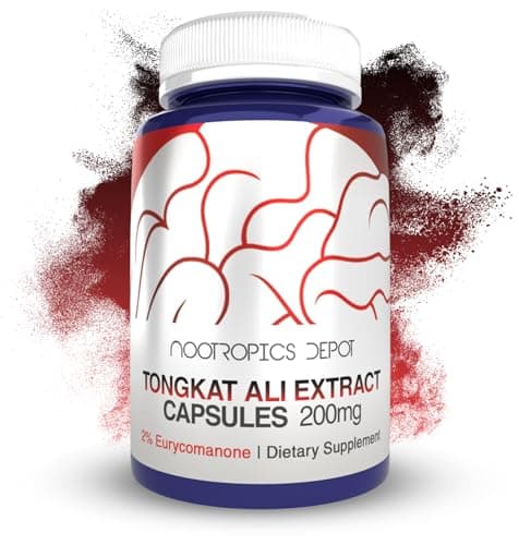 Nootropics Depot Tongkat Ali Extract Capsules | 200mg | 120…