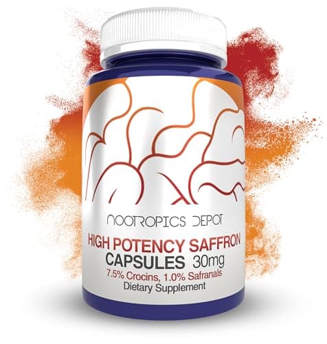 Nootropics Depot High Potency Saffron Extract Capsules | 30mg…