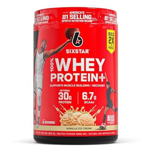 Six Star Whey Protein Powder Plus - Muscle Building & Recovery…