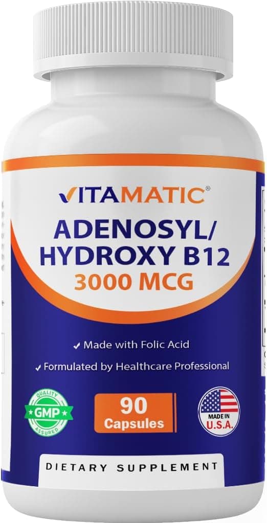 Vitamatic Adenosylcobalamin Hydroxocobalamin B12-3000 mcg…