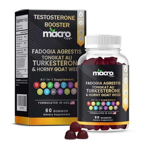 MACRO VITAL Testosterone Booster for Men Gummies [Fast-Max…