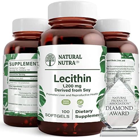 Natural Nutra Soy Lecithin 1200mg Supplement