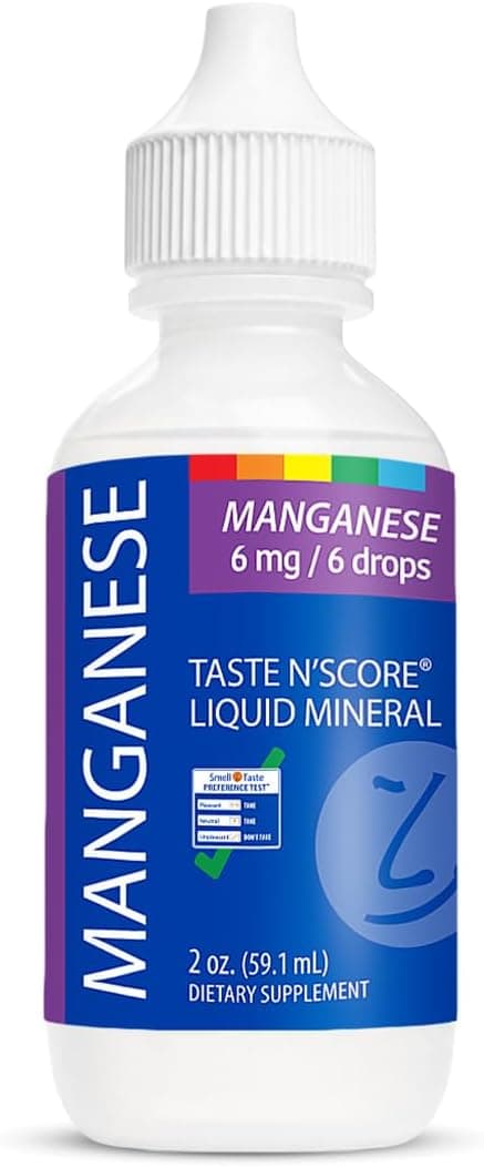 Taste N' Score Manganese Liquid Ionic Mineral Supplement; 100%…