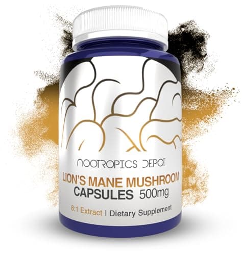 Nootropics Depot Lions Mane Mushroom Capsules | 8:1 Whole…