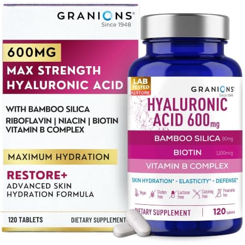 Granions Ultra Dosed Hyaluronic Acid Supplement 600mg - 120…