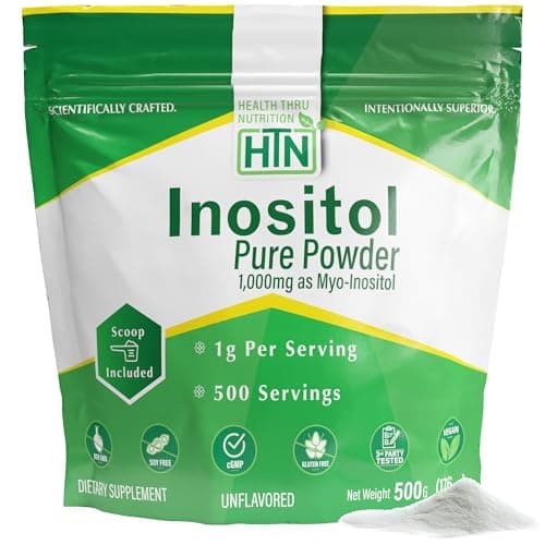 Health Thru Nutrition Inositol Powder – 500g Pure Powder as…