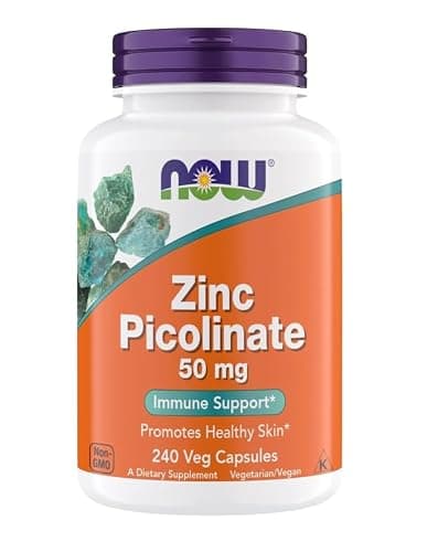 Now Supplements, Zinc Picolinate 50 mg, Supports Enzyme…