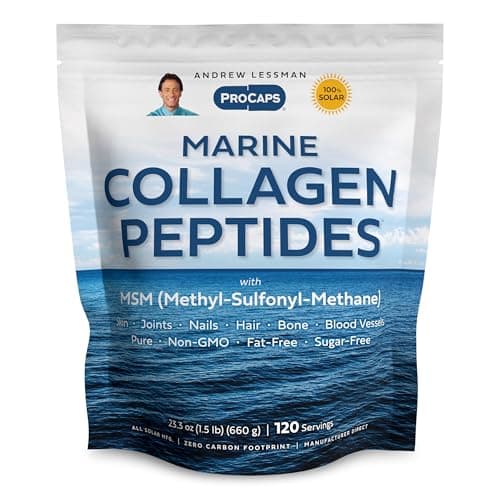 ANDREW LESSMAN Marine Collagen Peptides Powder and MSM 120…
