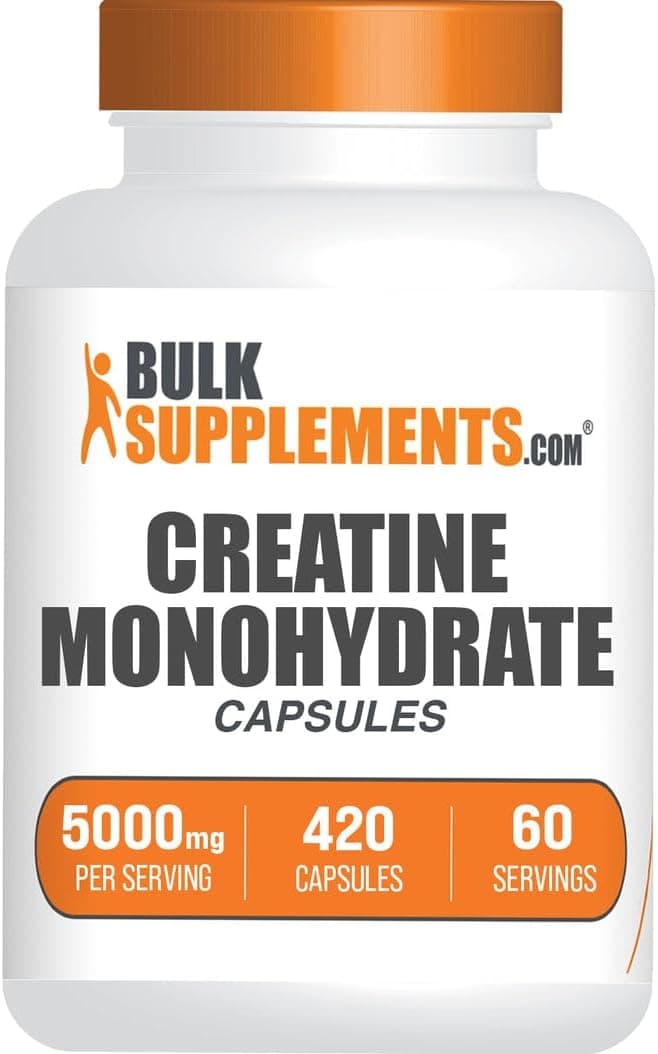 BulkSupplements.com Creatine Monohydrate Capsules - Micronized…