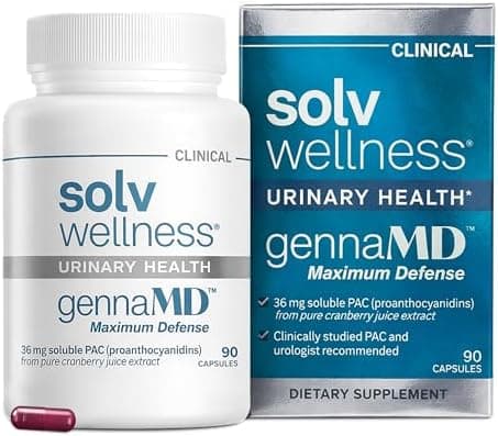 Solv Wellness GennaMD Cranberry Supplement for Urinary Tract…