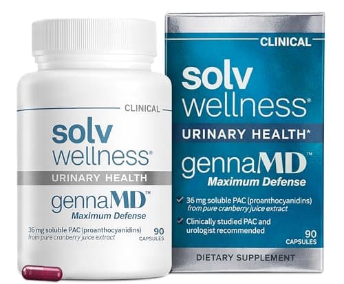 Solv Wellness GennaMD Cranberry Supplement for Urinary Tract…