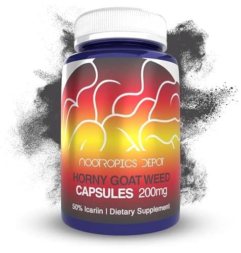 Nootropics Depot Horny Goat Weed Capsules | 200mg | 90 Count…