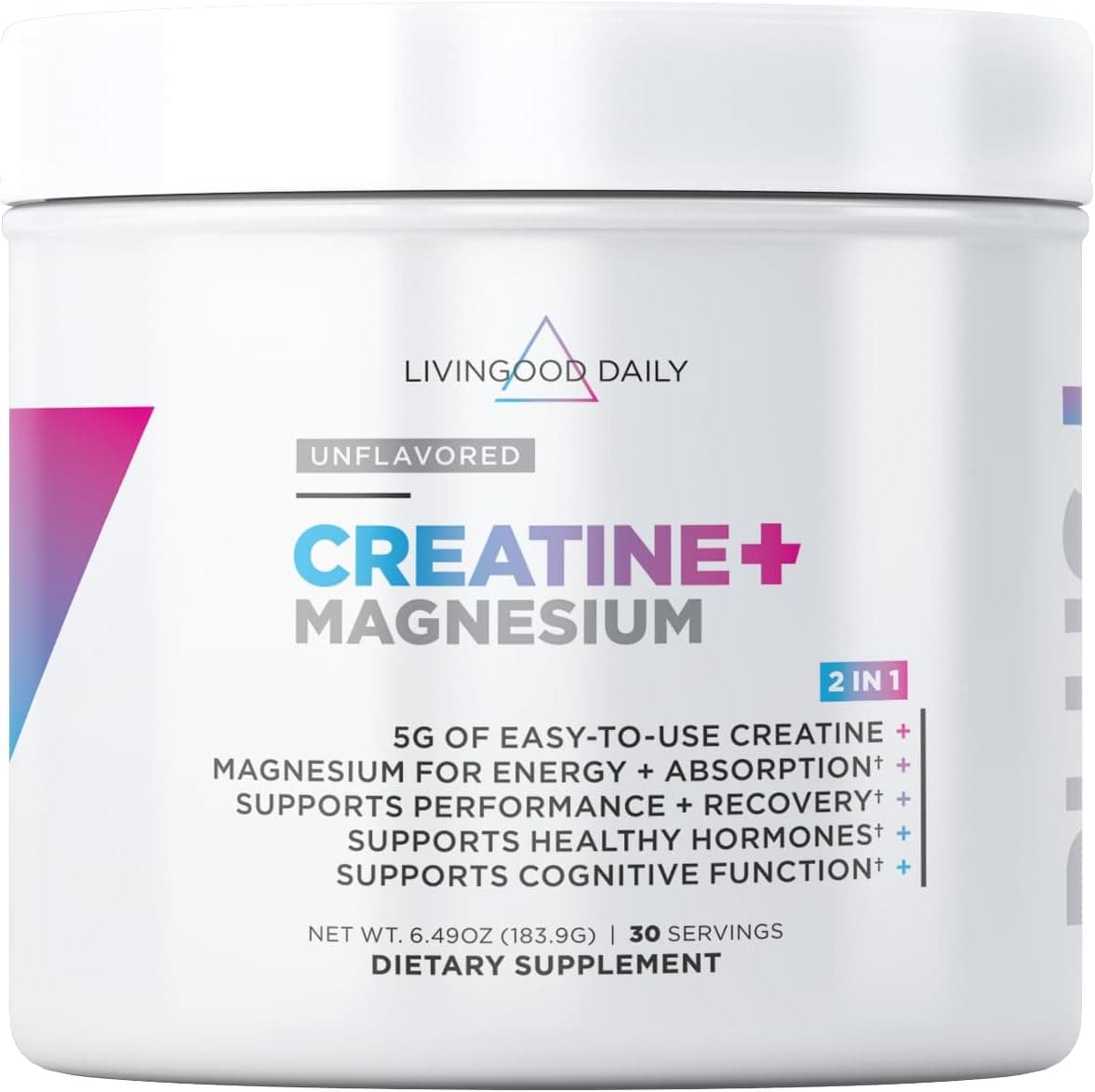 Livingood Daily Creatine + Magnesium Powder