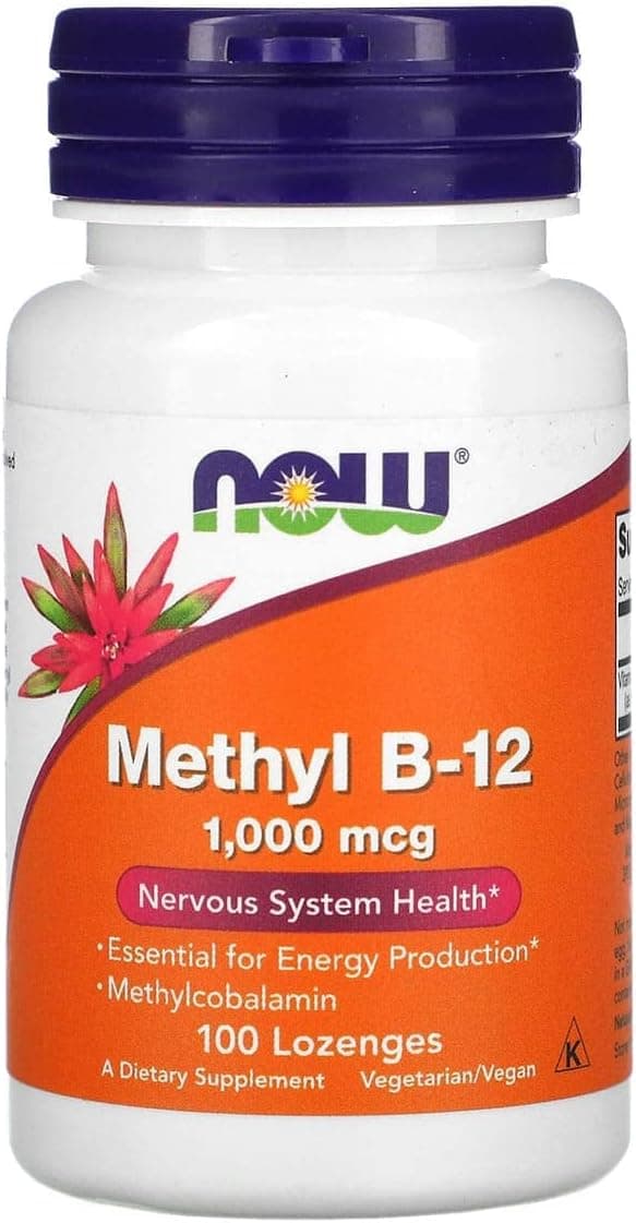 Methyl B-12 1000mcg, 200 Lozenges (2 Packs of 100 lozenges)