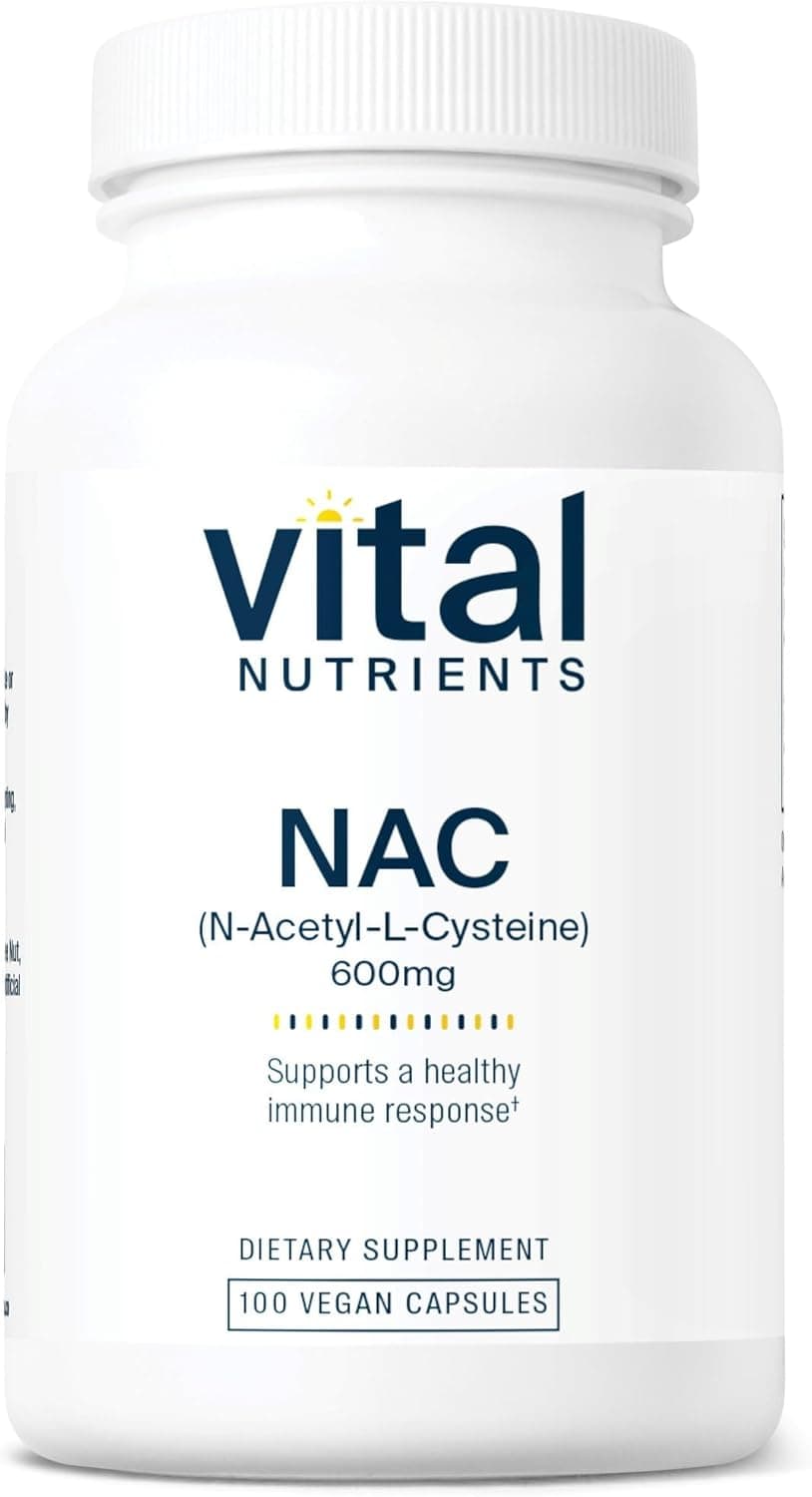 Vital Nutrients NAC 600mg - N-Acetyl Cysteine - Vegan NAC…