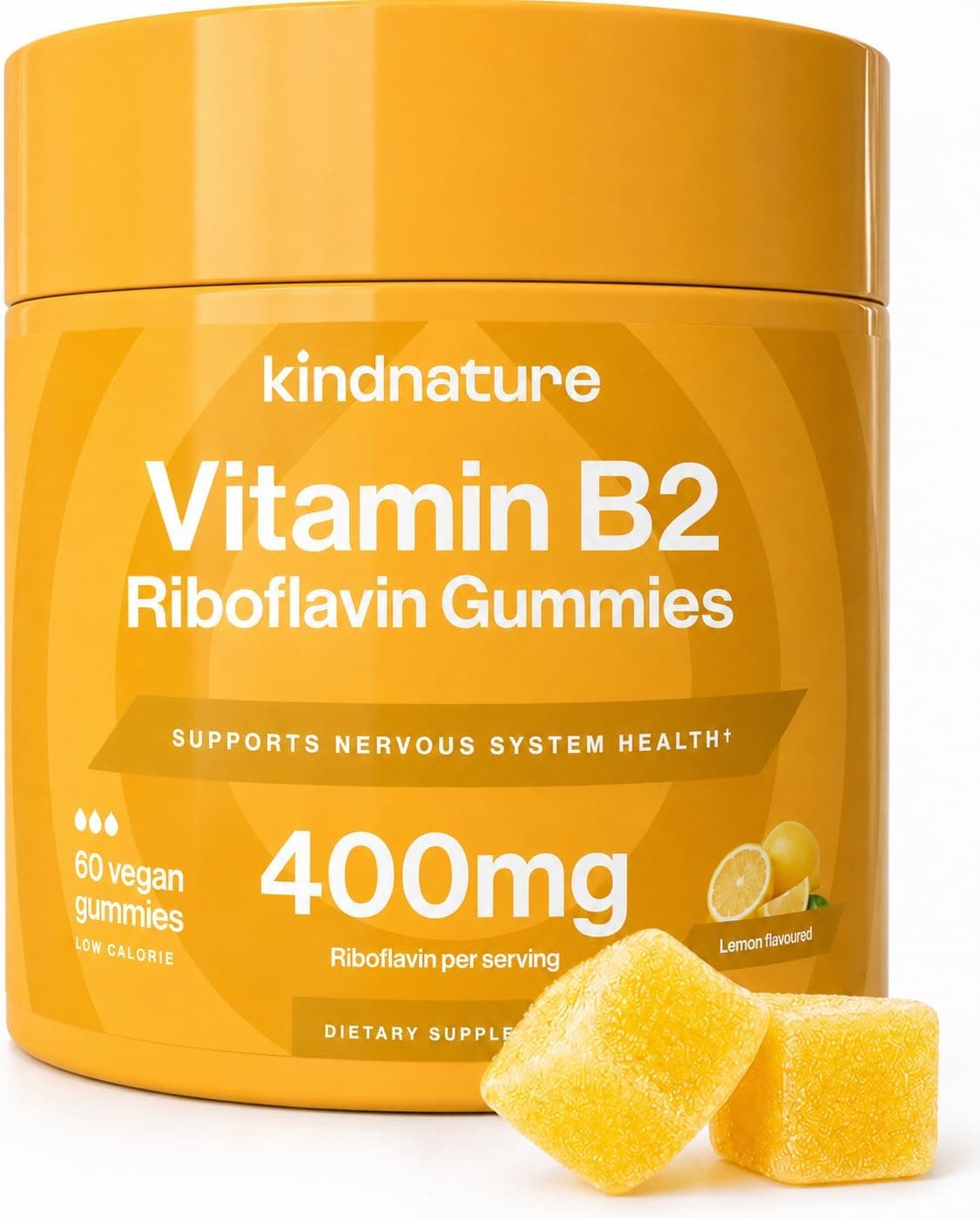 kindnature Vitamin B2 Gummies - Riboflavin 400mg Supplement…
