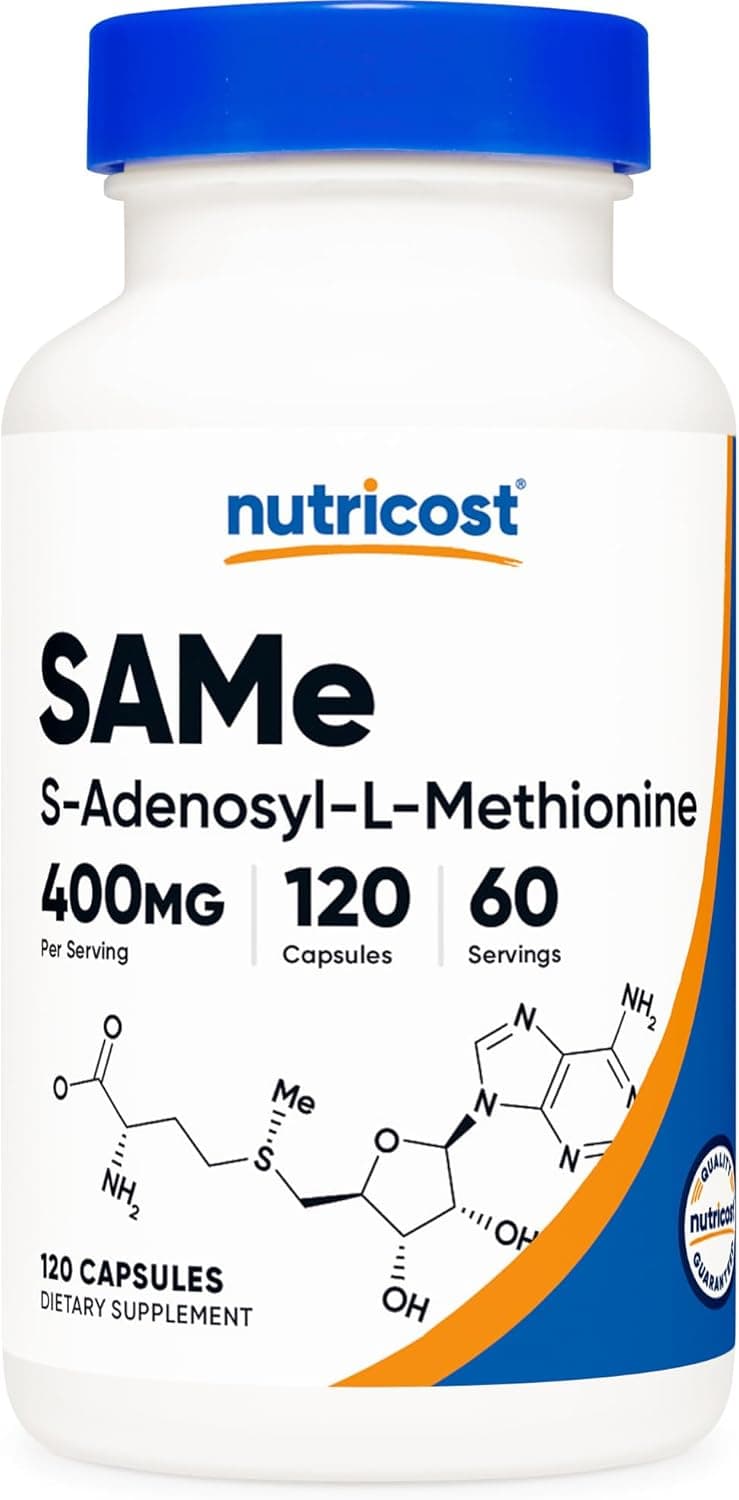 Nutricost SAM-e (S-Adenosyl-L-Methionine) 400mg Per Serving