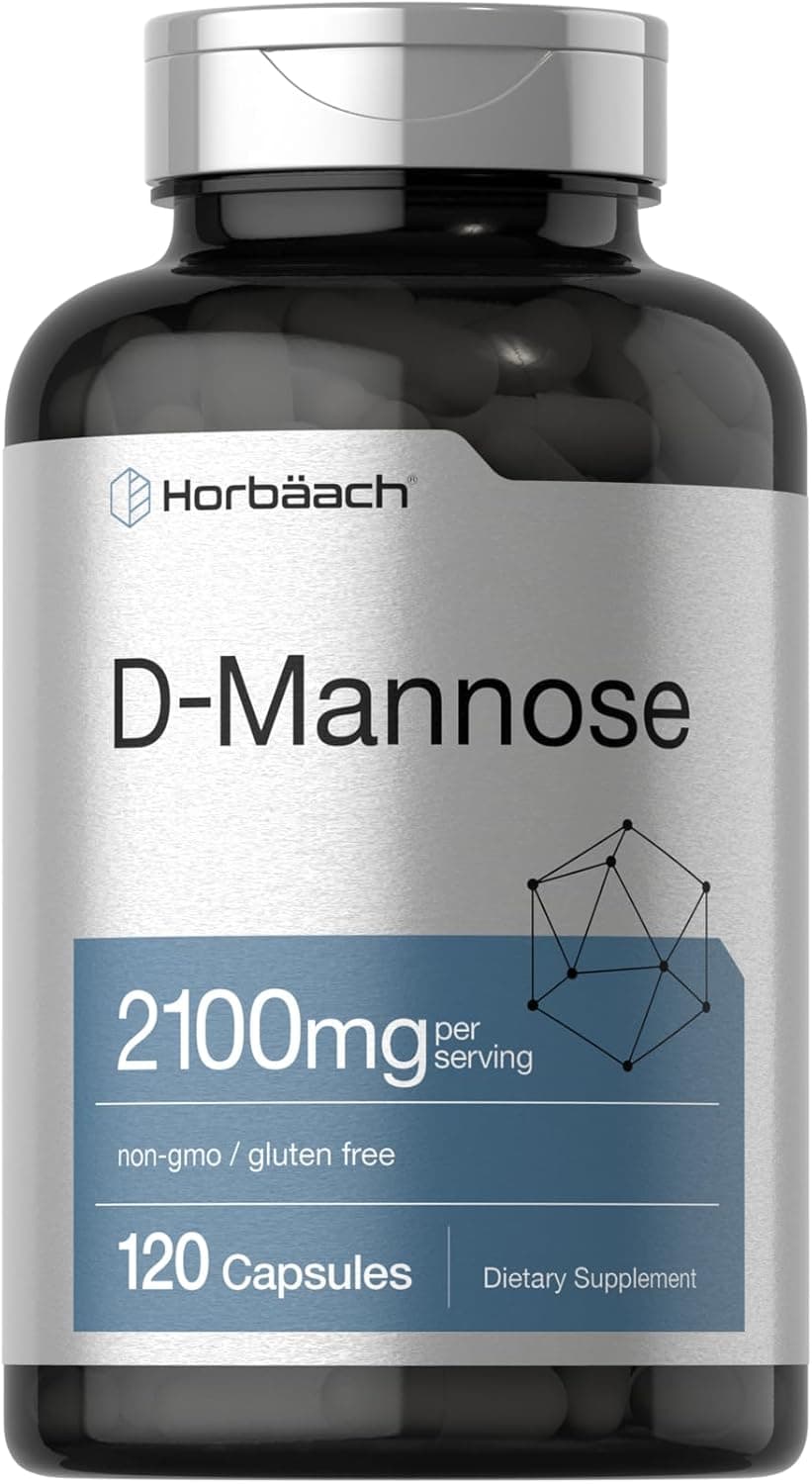 Horbäach D-Mannose Supplement 2100mg | 120 Capsules | Pills…