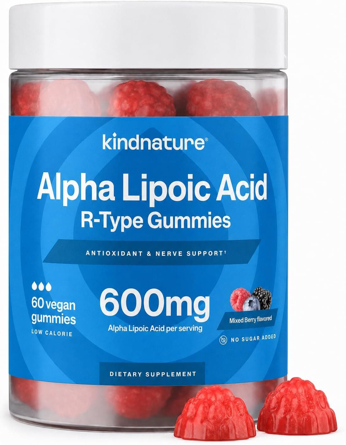 kindnature Alpha Lipoic Acid Gummies 600mg – Neuropathy…
