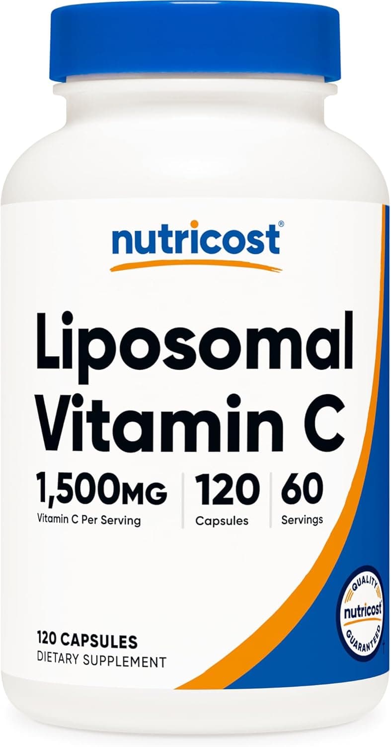 Nutricost Liposomal Vitamin C (1500mg) 120 Vegan Capsules…