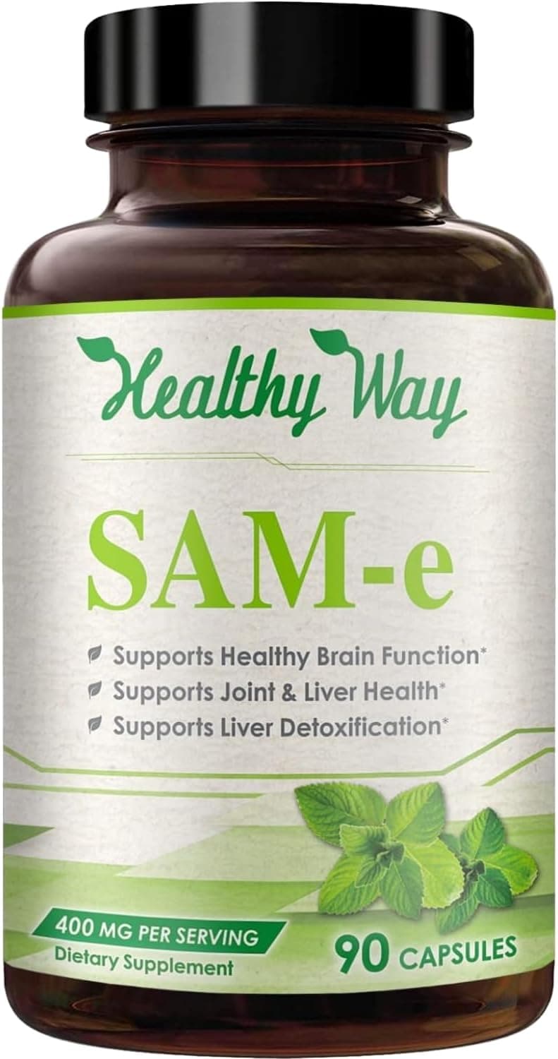SAM-e 400mg Capsules - Easy Absorption SAM e Supplement 400mg…