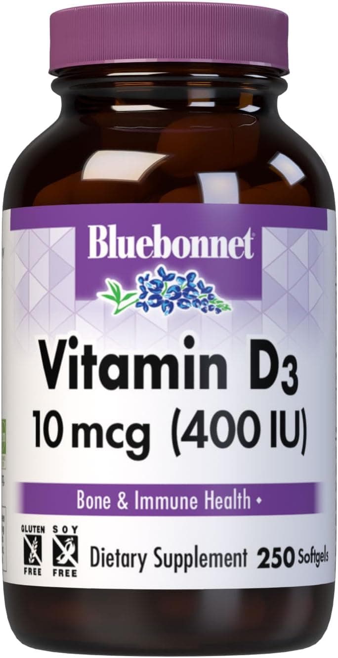 BlueBonnet Vitamin D3 400 IU Vegetable Capsules