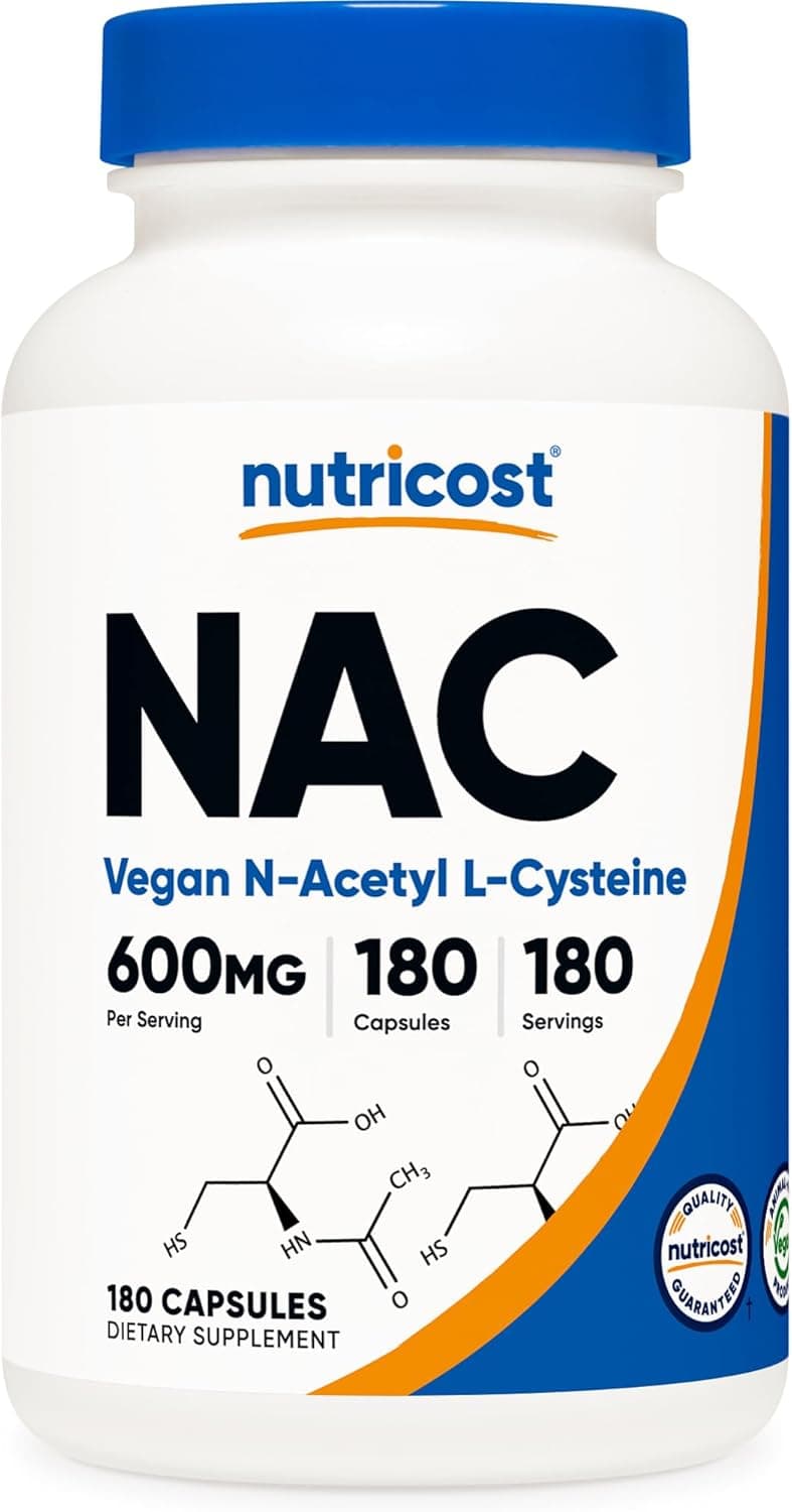 Nutricost N-Acetyl L-Cysteine (NAC) 600mg