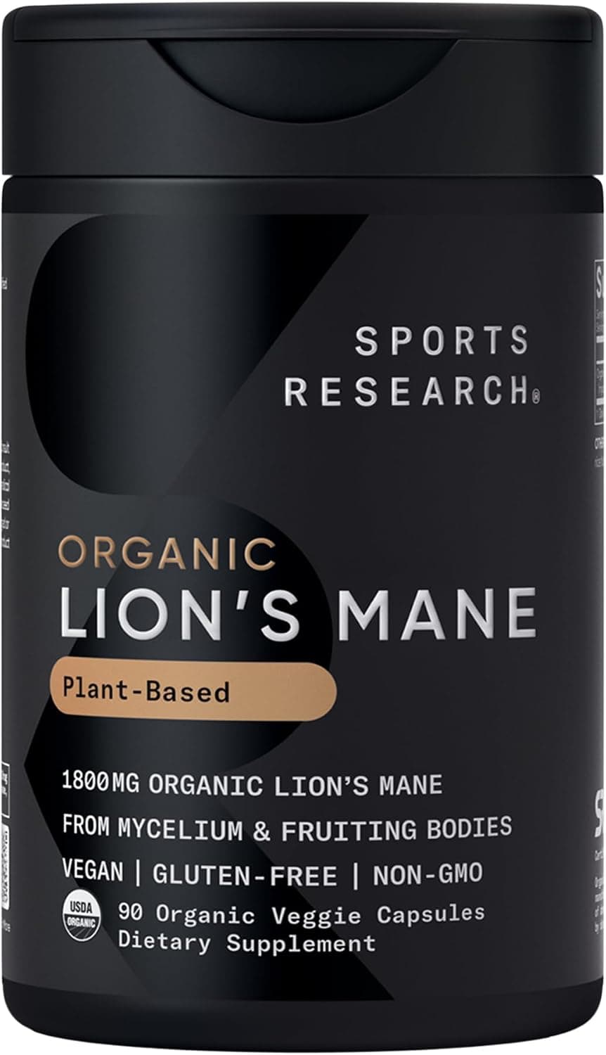 Sports Research® Organic Lion's Mane 1800mg