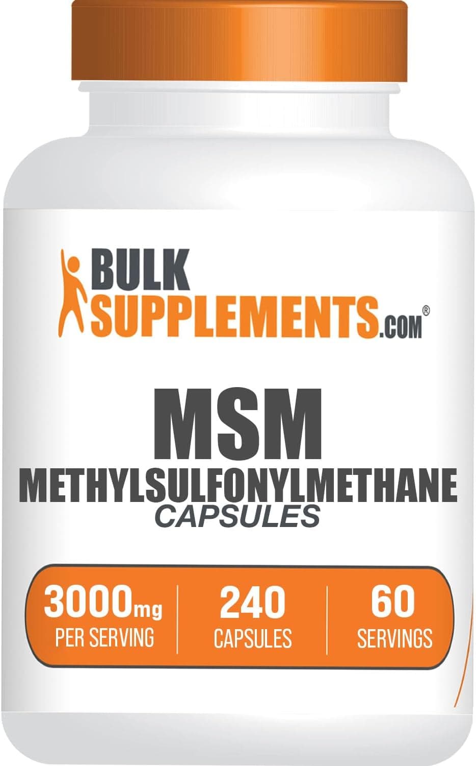 BulkSupplements.com MSM Capsules - Methylsulfonylmethane