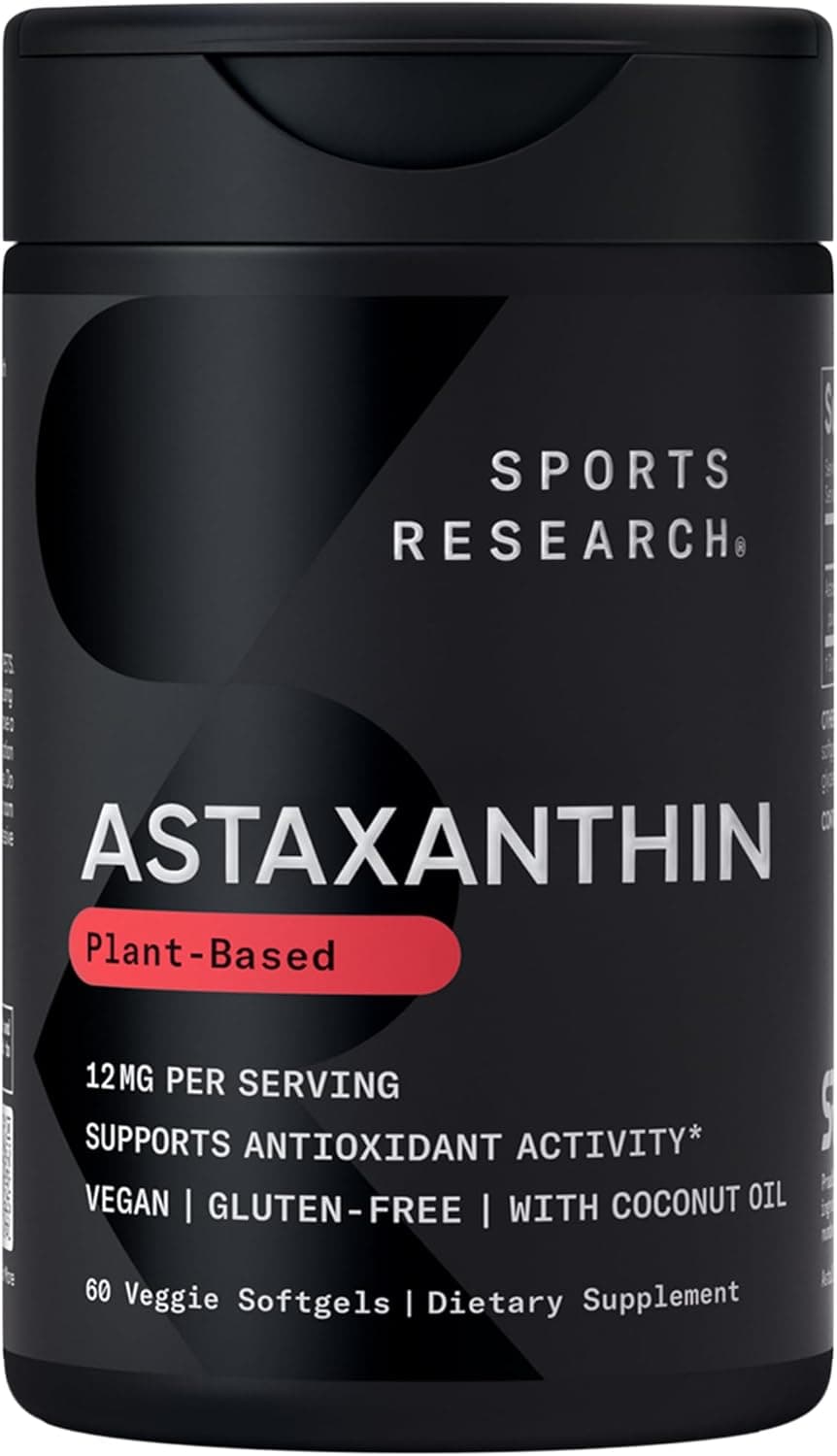 Sports Research Triple Strength Vegan Astaxanthin Supplement…