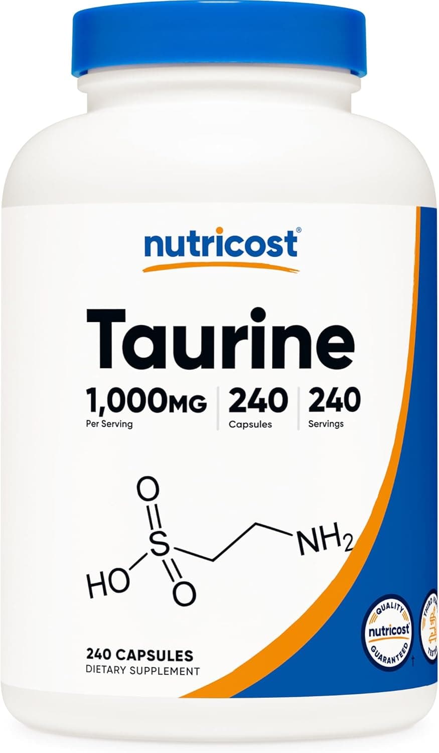 Nutricost Taurine 1000mg Capsules Supplement