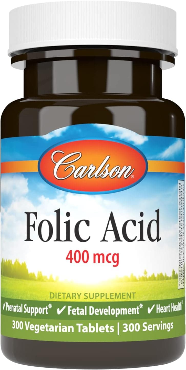 Carlson - Folic Acid, 400 mcg, Provides Important Prenatal…
