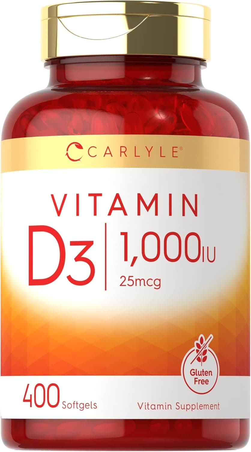 Carlyle Vitamin D3 1000IU | 25 mcg | 400 Softgels | High…