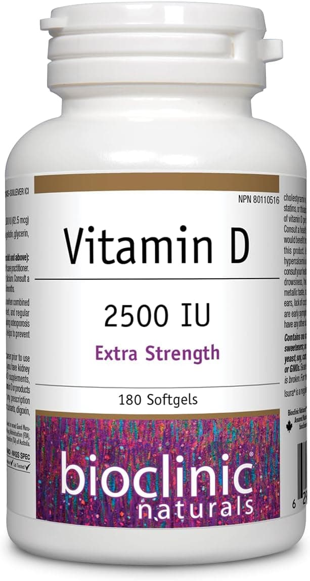 Bioclinic Naturals - Vitamin D3 5000 IU, 180 Softgels