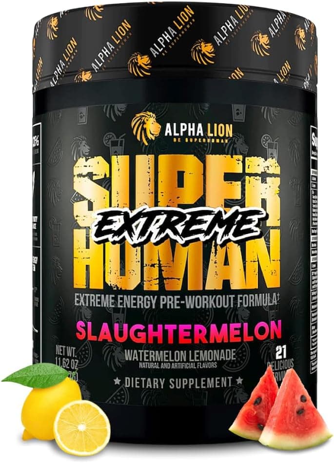 ALPHA LION Superhuman Extreme High Stim Pre Workout Powder