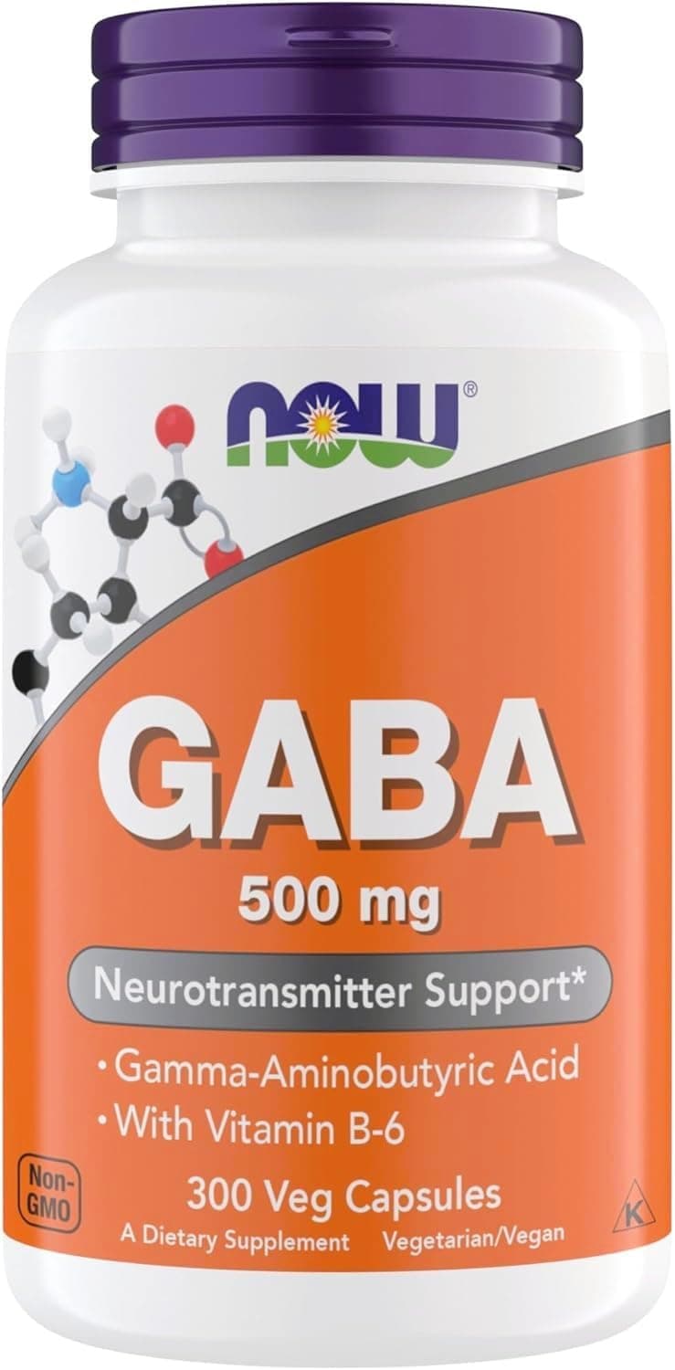 NOW Foods Supplements, GABA (Gamma-Aminobutyric Acid) 500 mg +…