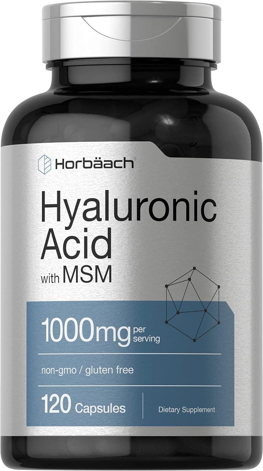 Horbaach Hyaluronic Acid with MSM | 1000 mg | 120 Capsules
