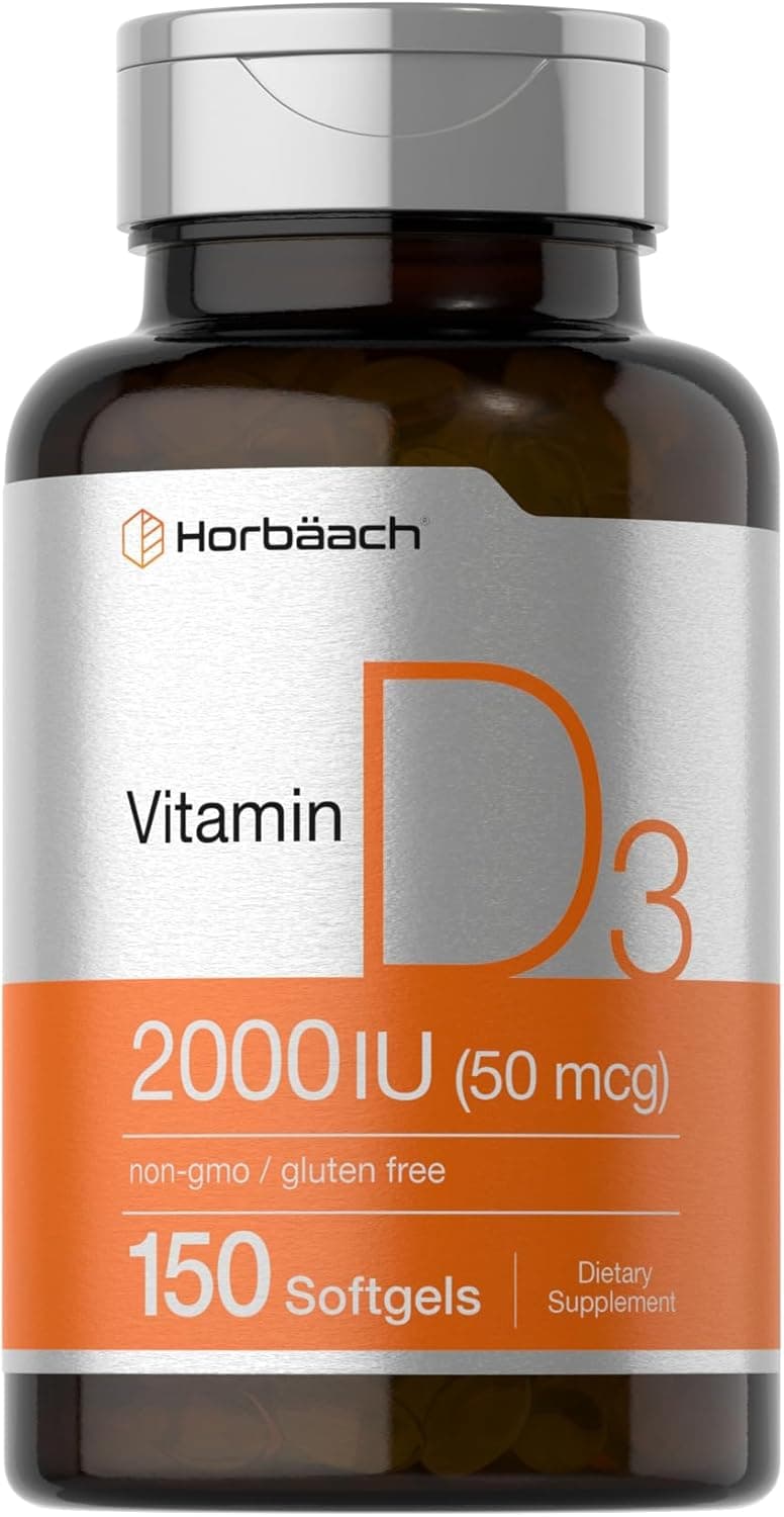 Horbaach Vitamin D3 2000IU Softgels | 150 Count | 50mcg…