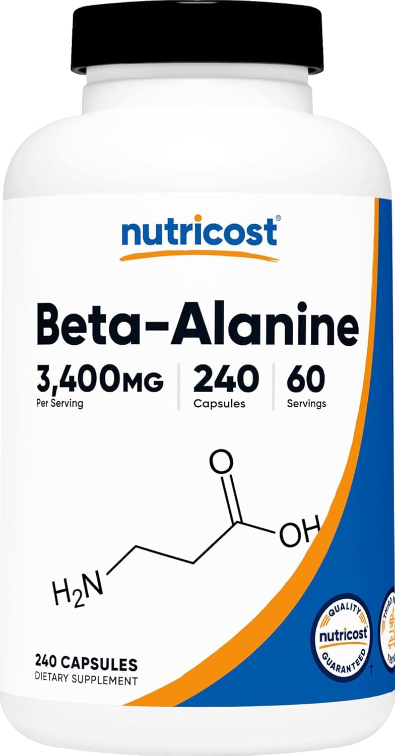 Nutricost Beta-Alanine Capsules 3400mg