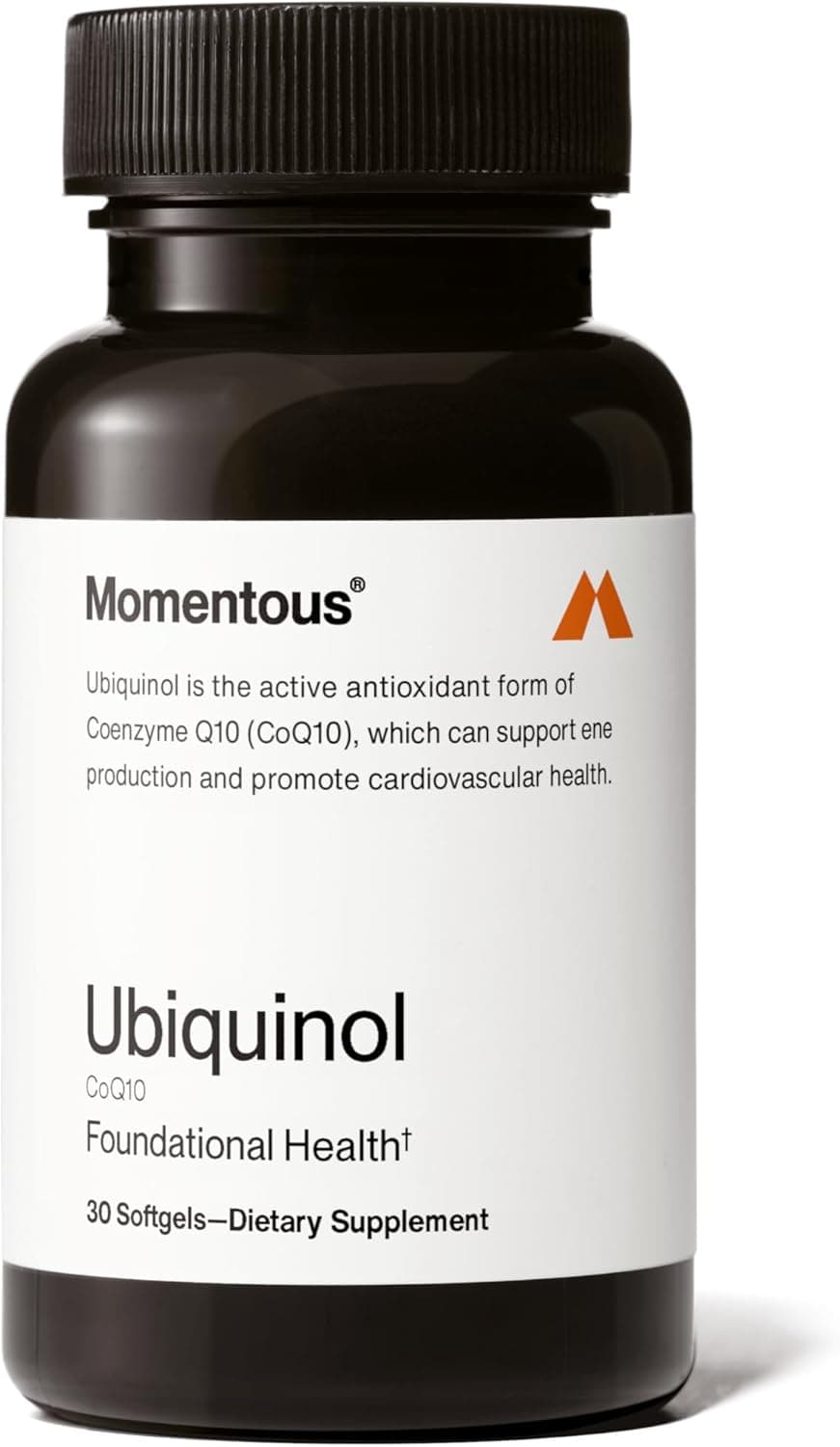 Momentous Ubiquinol - 42 g Plant-Based CoQ10 Softgel…