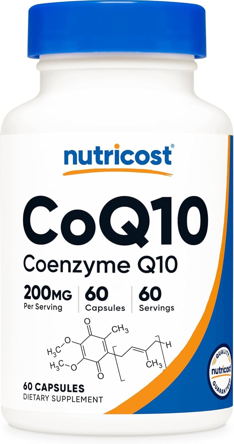 Nutricost CoQ10 200mg, 60 Vegetarian Capsules, 60 Servings…